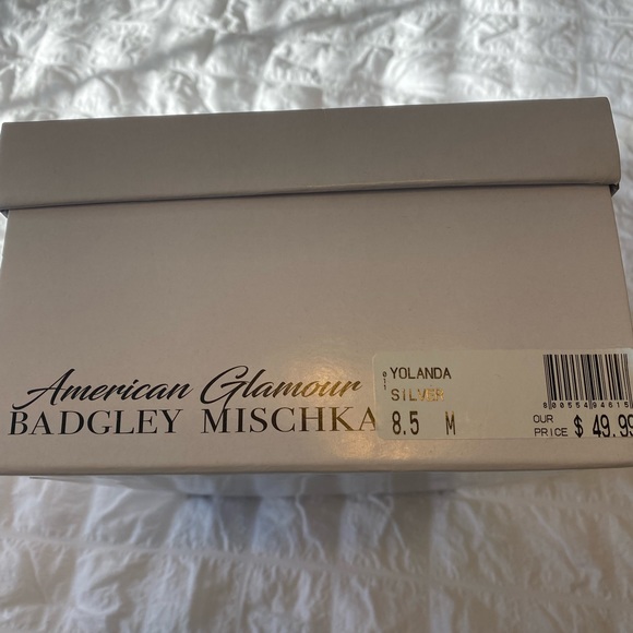 Badgley Mishka silver shoes. Size 8.5 - Picture 2 of 2